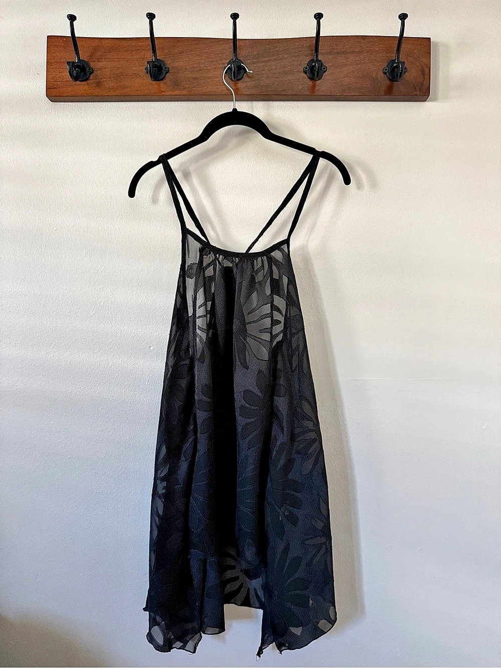 millou Black Floral Maxi Dress Size Small